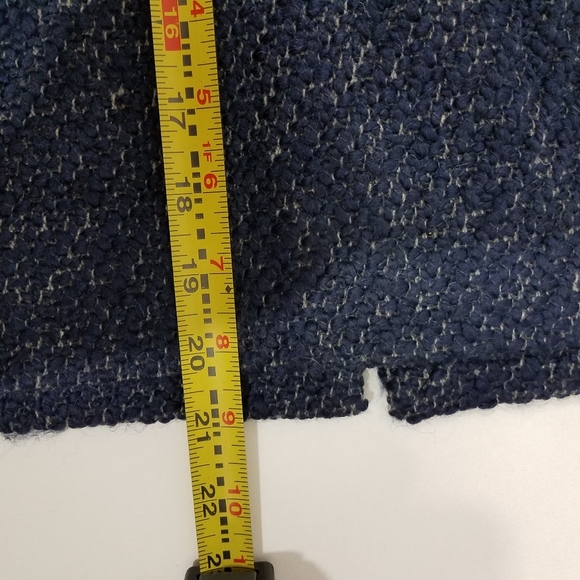 J Crew The Pencil Skirt 4 Wool Navy - Picture 11 of 14